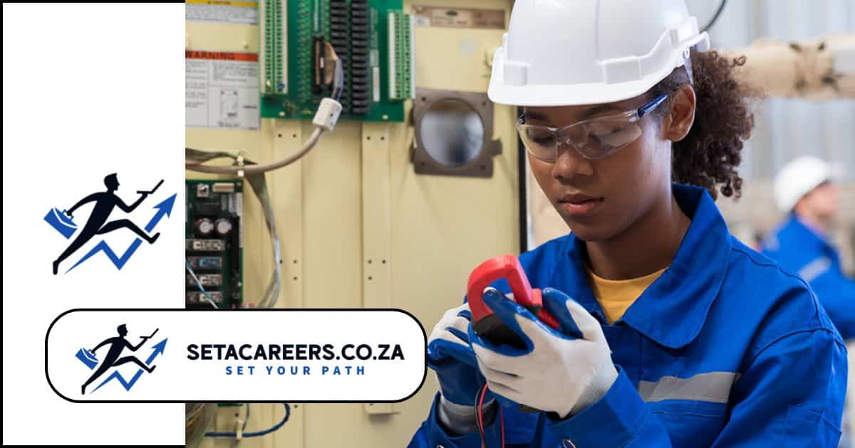 South African Weather Service TVET Electrical Engineering learnership students at work