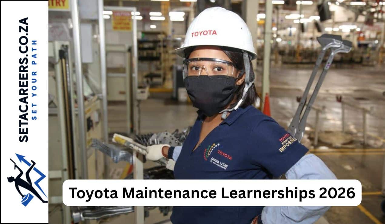 Toyota Maintenance Learnerships 2026 training at Prospecton plant