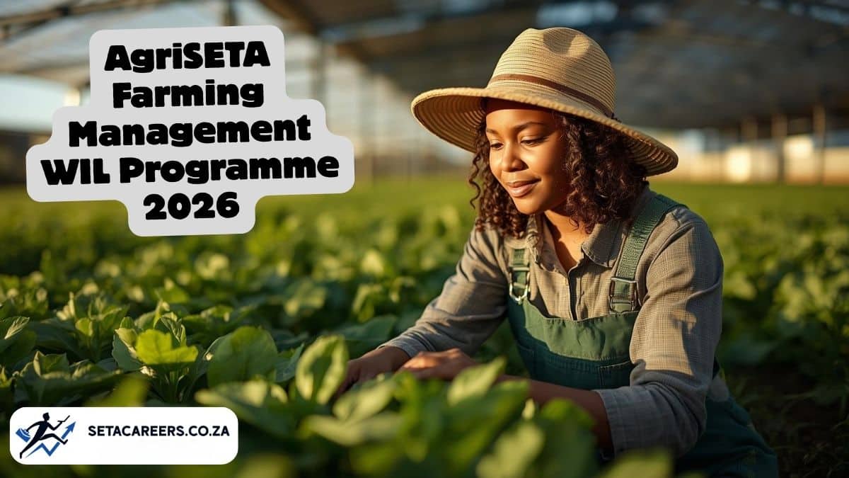 TVET Farming Management student completing AgriSETA WIL placement in Limpopo