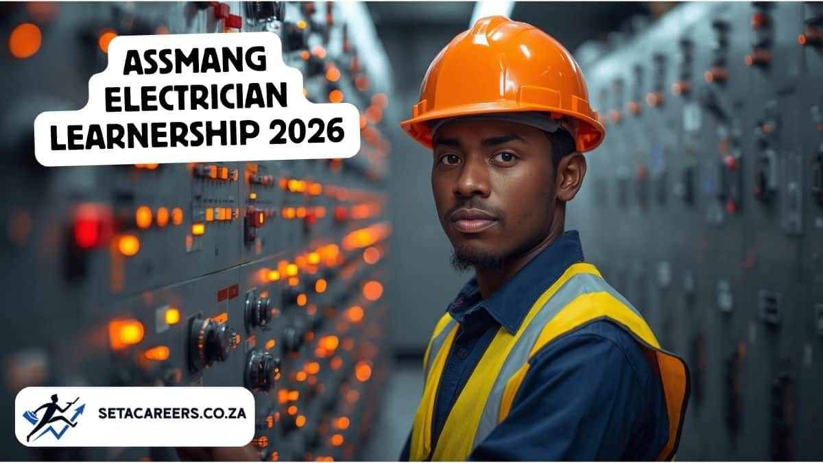 Electrician learner maintaining industrial electrical systems at Black Rock Mine