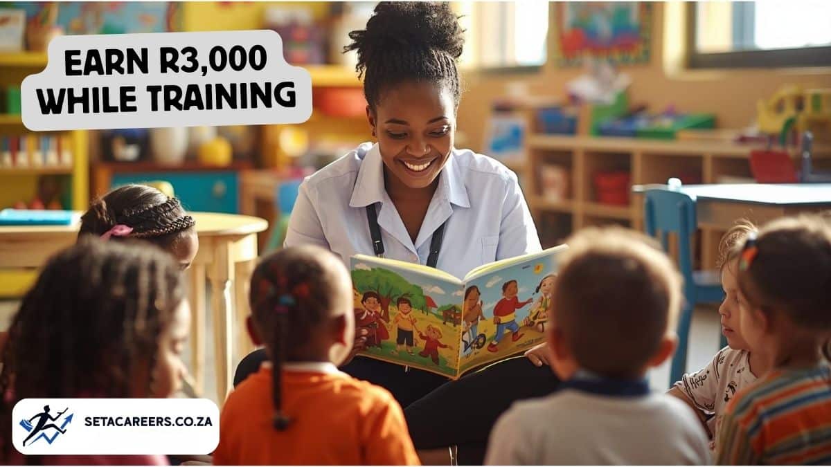 ETDP SETA ECD learnership trainee teaching preschool children in South Africa