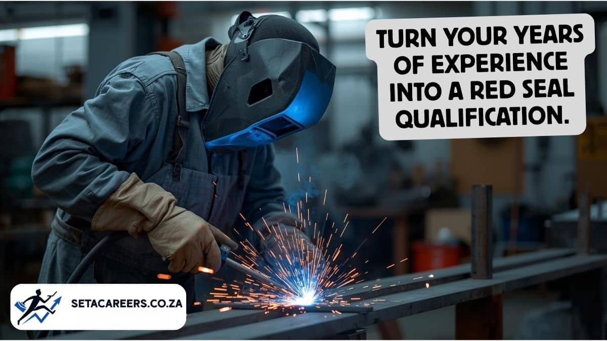 Experienced welder participating in Northlink College merSETA ARPL Programme 2026