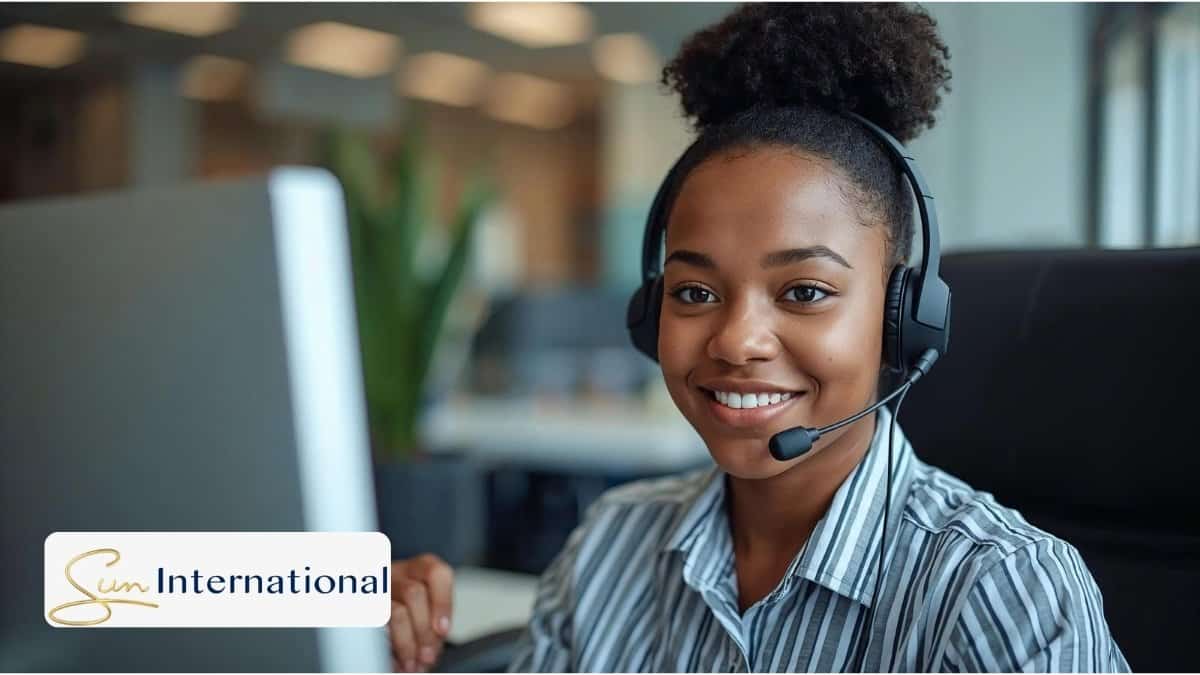 Young call centre trainee participating in Sun International Contact Centre Learnership 2026 in Sandton