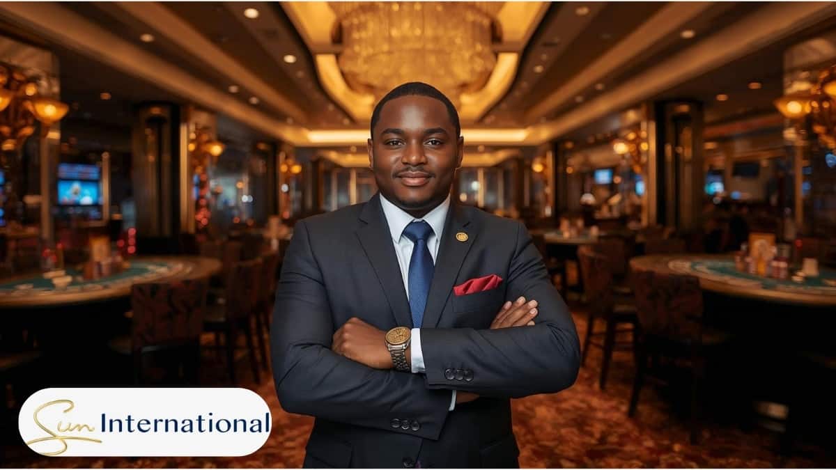 Young trainee participating in Sun International Gaming Operations Learnership at Carnival City
