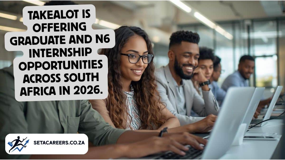 Young professionals working in a modern office during the Takealot Graduate Internship Programme 2026