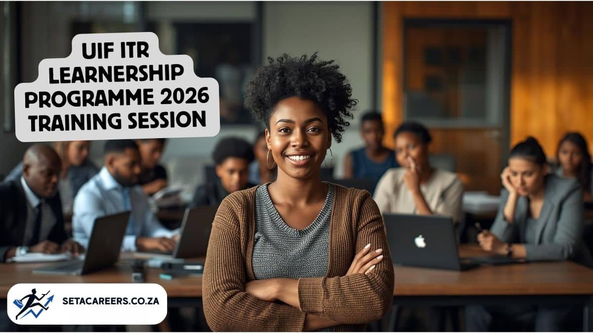 Unemployed South African youth participating in UIF ITR learnership training programme