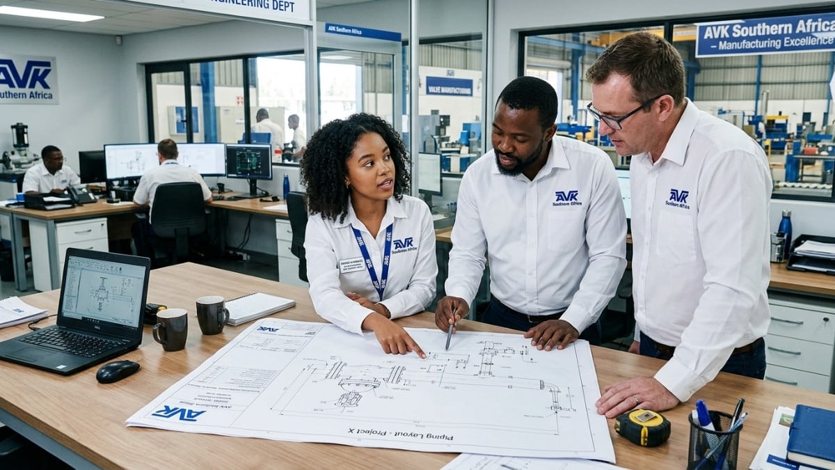 Graduate intern working with engineering team during rotational internship programme