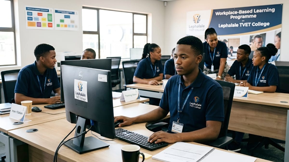 TVET graduate participating in workplace training programme