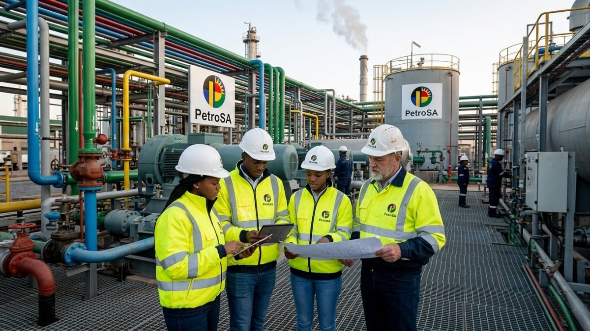 PetroSA Graduate in Training Programme engineering graduates at Mossel Bay facility
