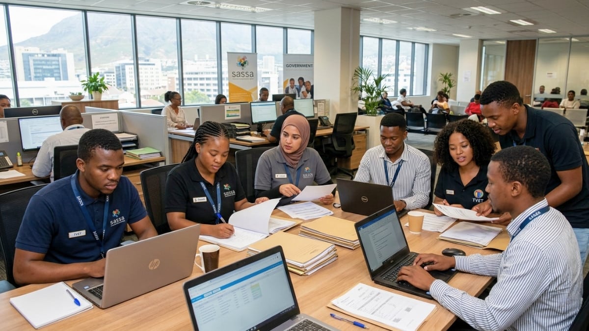 TVET graduates participating in the SASSA Work Integrated Learning Programme