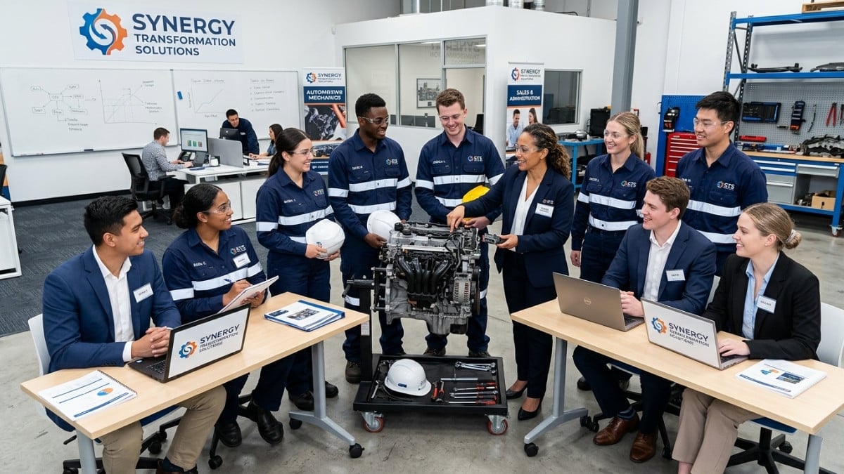 Young trainees participating in SETA learnership training programmes