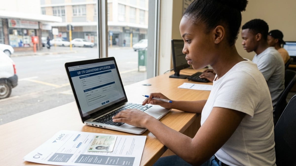 Job seeker applying online for UIF ITR learnership programme