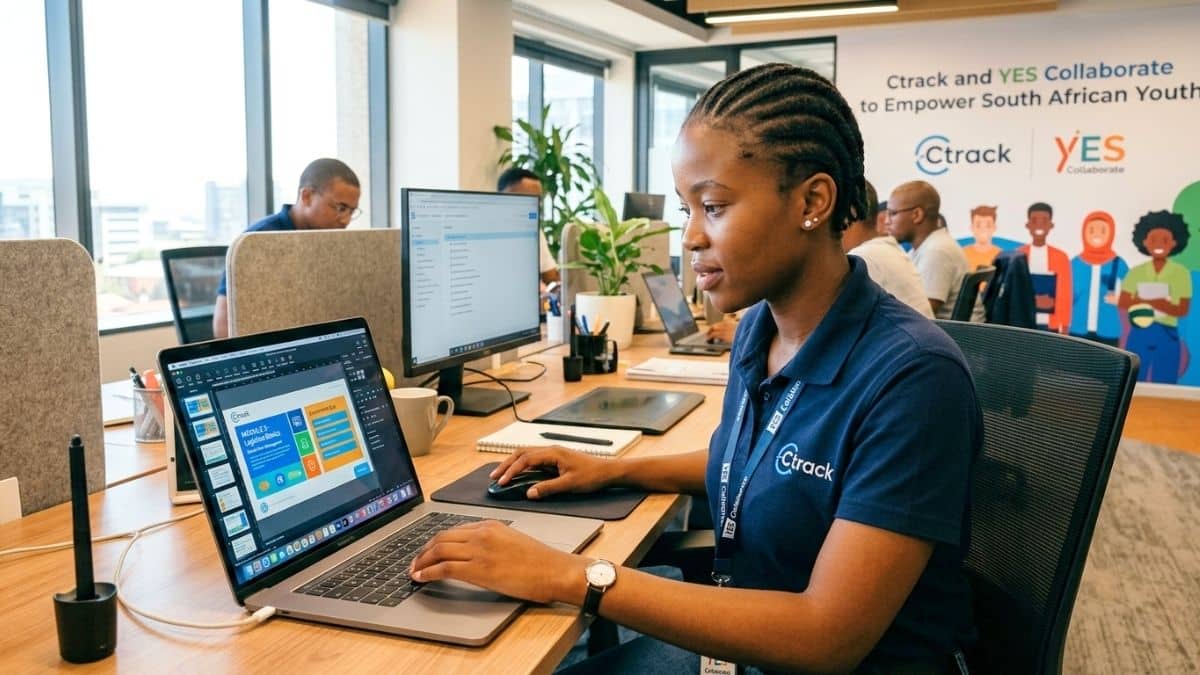 Instructional designer creating digital learning content on a laptop