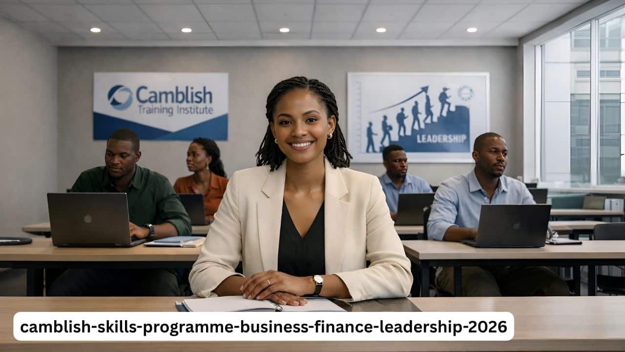 Young South African learner in a business skills training classroom