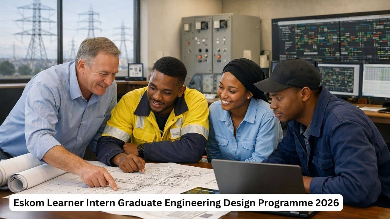 Young South African Electrical Engineering graduates in an Engineering Design internship environment