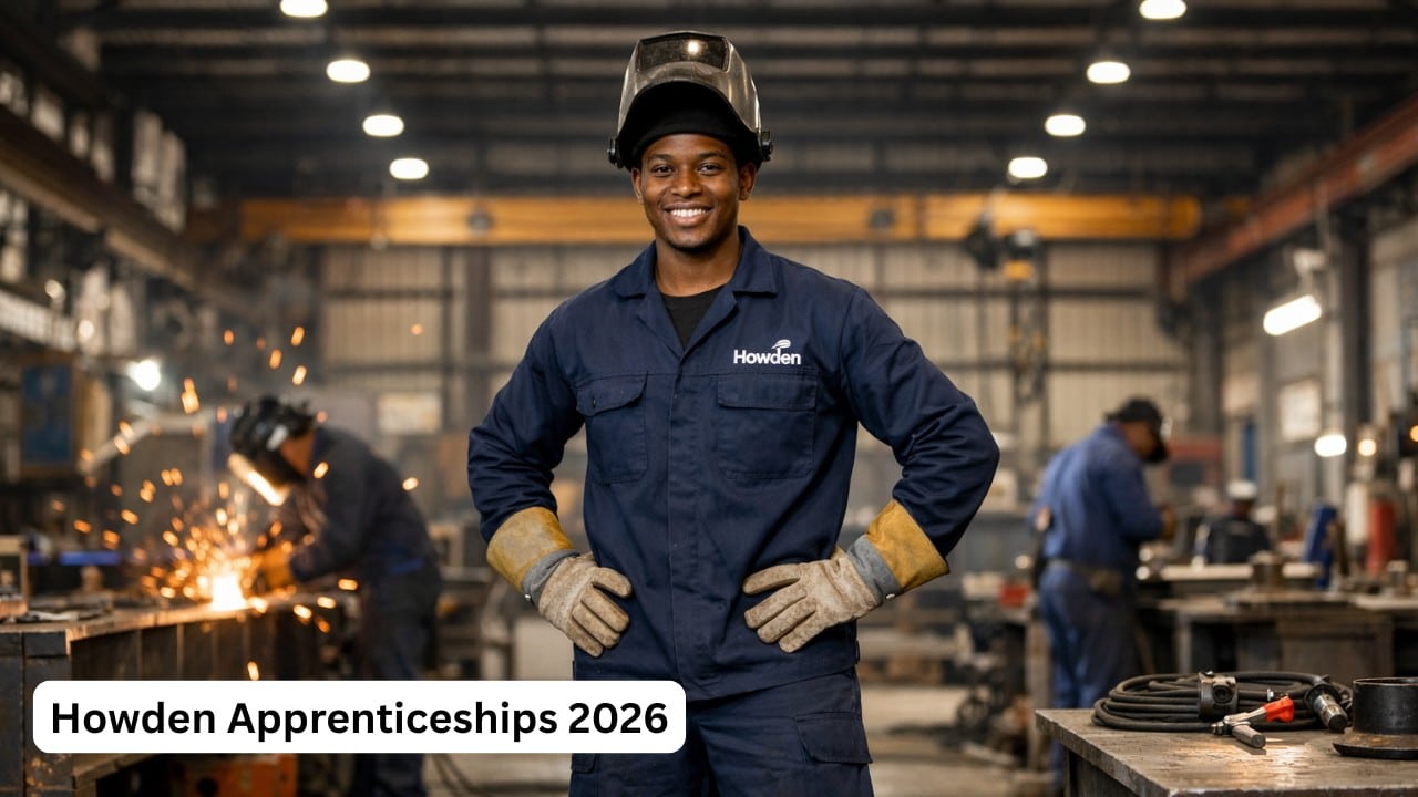 Young engineering apprentice in protective gear during the Howden Apprenticeships 2026 programme