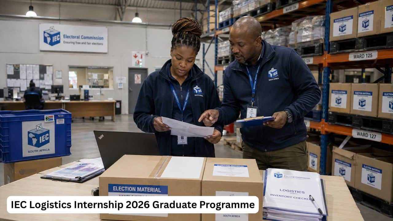 South African logistics graduate assisting with IEC electoral materials and warehouse inventory during an internship.