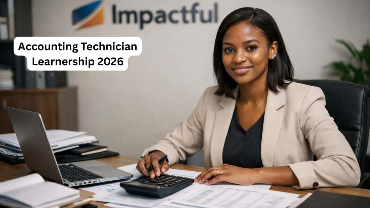 Young South African learner in an accounting training environment for the Impactful Accounting Technician Learnership 2026