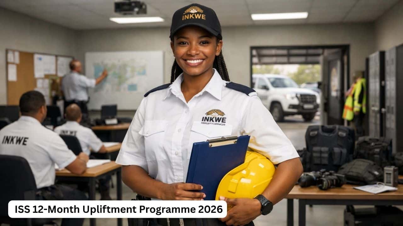 South African security trainee in a professional training environment for the ISS 12-Month Upliftment Programme