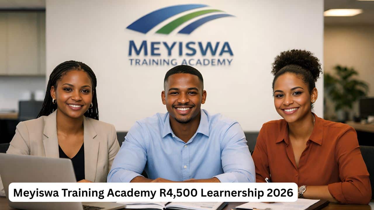 Meyiswa Training Academy learnership with R4,500 monthly stipend for unemployed youth