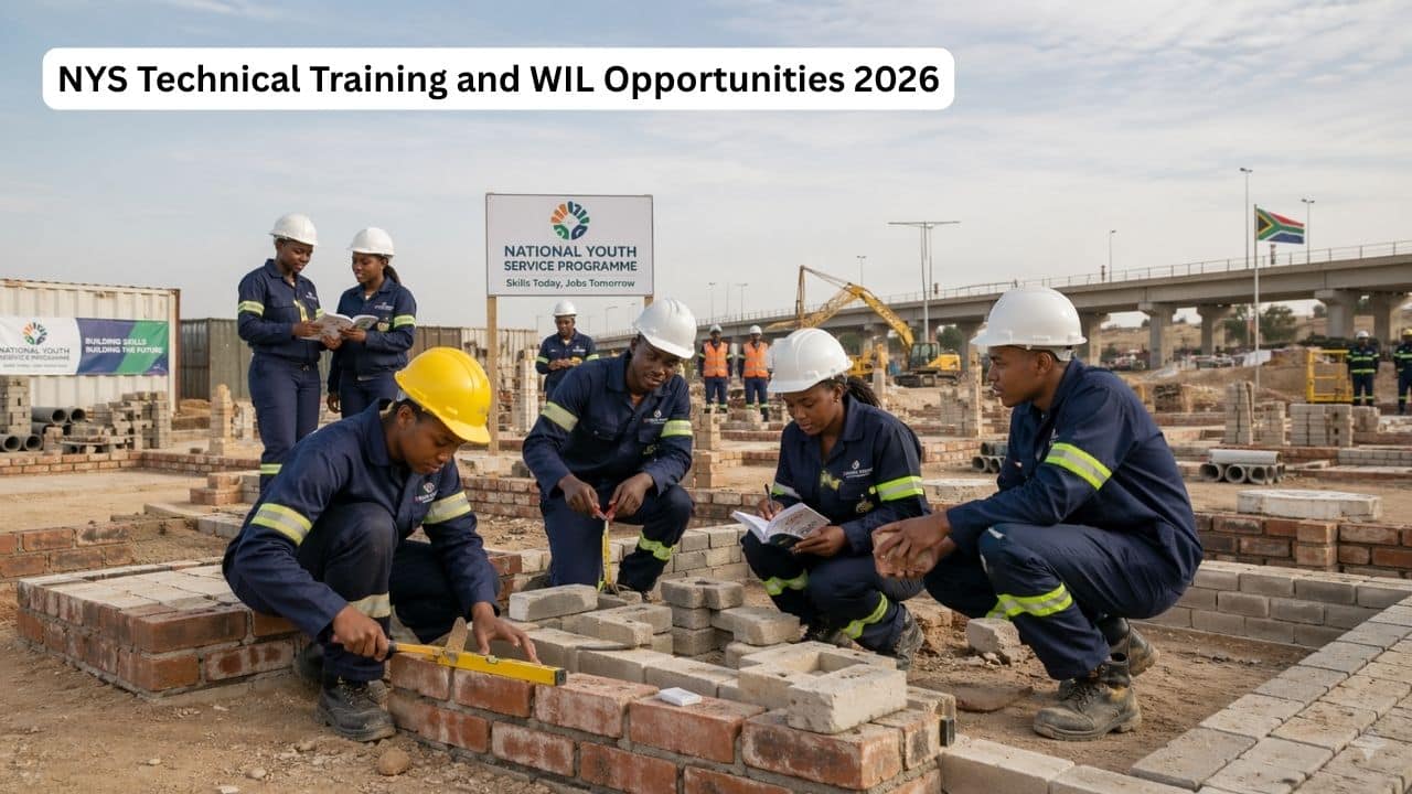 Young South African participants in construction skills training under the NYS Programme