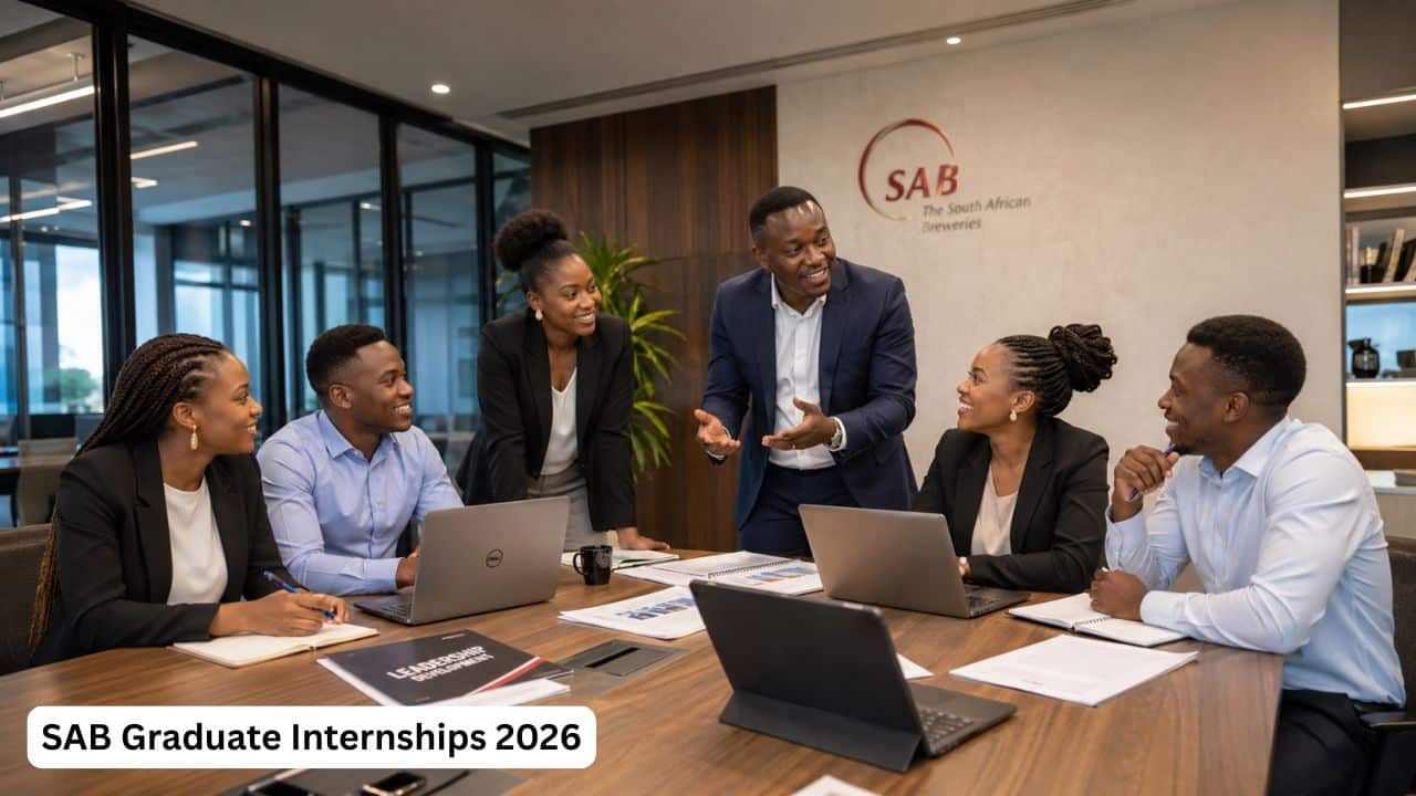 Young South African graduates participating in a corporate leadership training session for the SAB Graduate Management Trainee Programme.