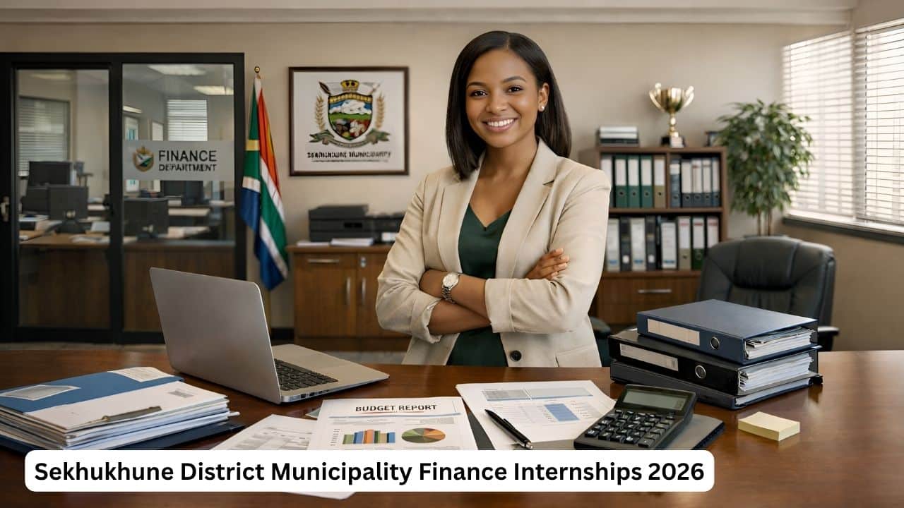 Sekhukhune District Municipality finance internship candidate in a municipal office