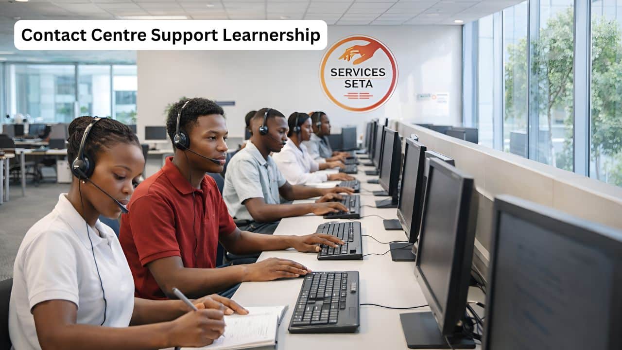 South African learners in a contact centre support learnership training environment
