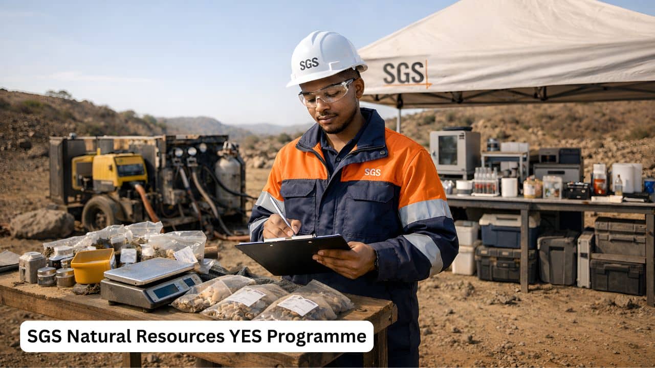 SGS YES Programme candidate working in a natural resources field and laboratory support environment