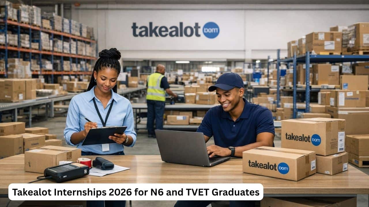 Young South African N6 and TVET graduates in an e-commerce internship environment