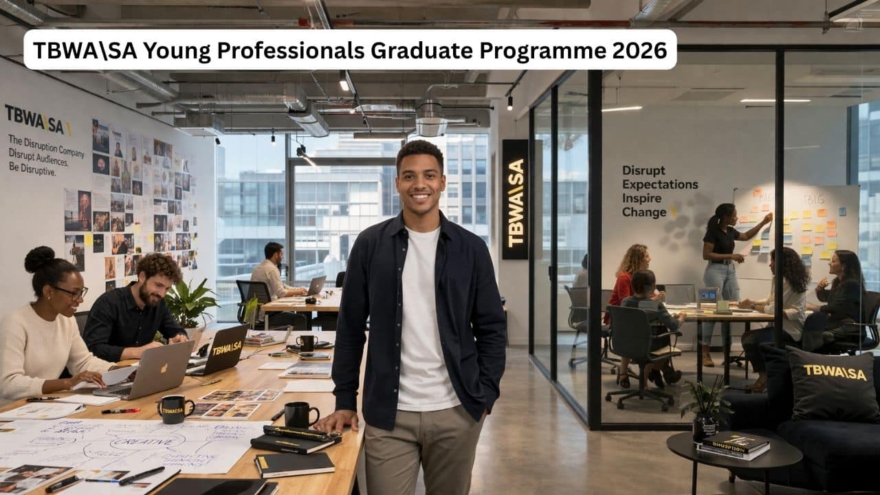 TBWA South Africa young professionals graduate programme candidate in a modern agency office