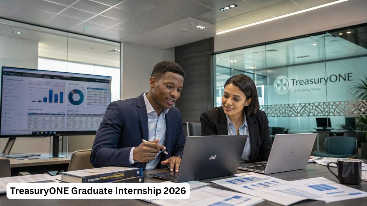 Young South African graduate intern gaining treasury operations and financial systems experience through the TreasuryONE Graduate Internship 2026