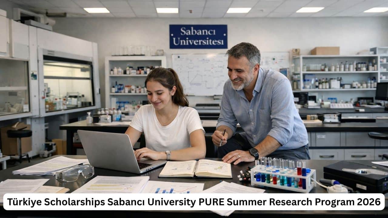 Undergraduate student doing hands-on research in the Türkiye Scholarships Sabancı University PURE Summer Research Program 2026