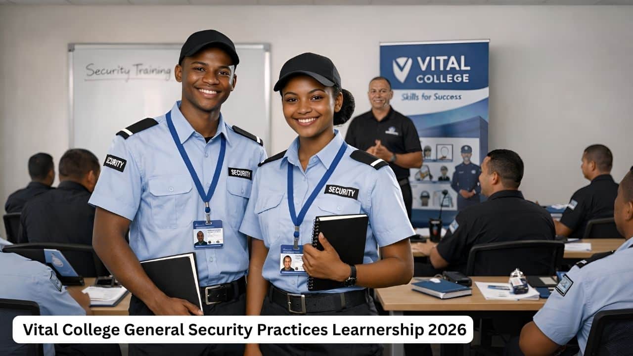 Vital College General Security Practices Learnership 2026 security training opportunity for unemployed youth