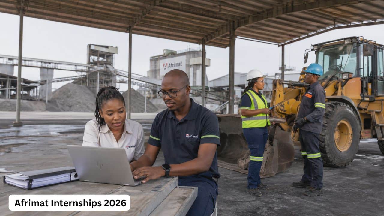 South African procurement and mechanical engineering interns gaining workplace experience at Afrimat