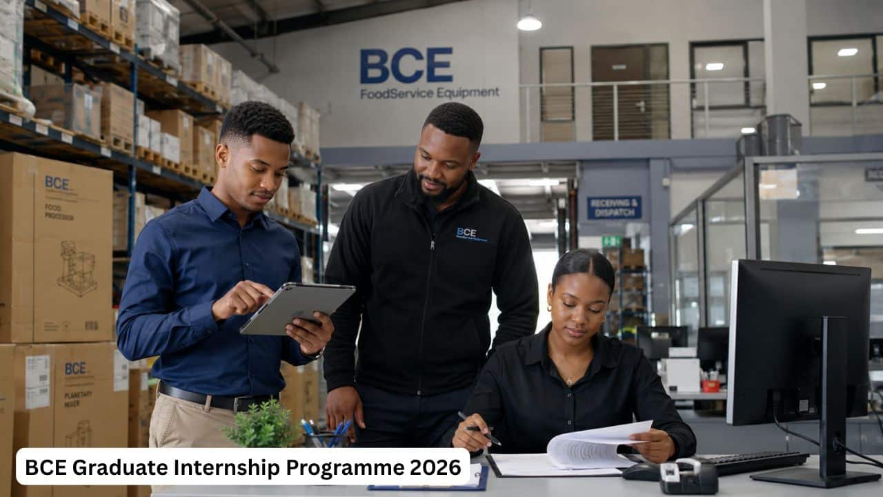 Young South African graduates gaining operations and warehouse experience during the BCE Graduate Internship Programme.