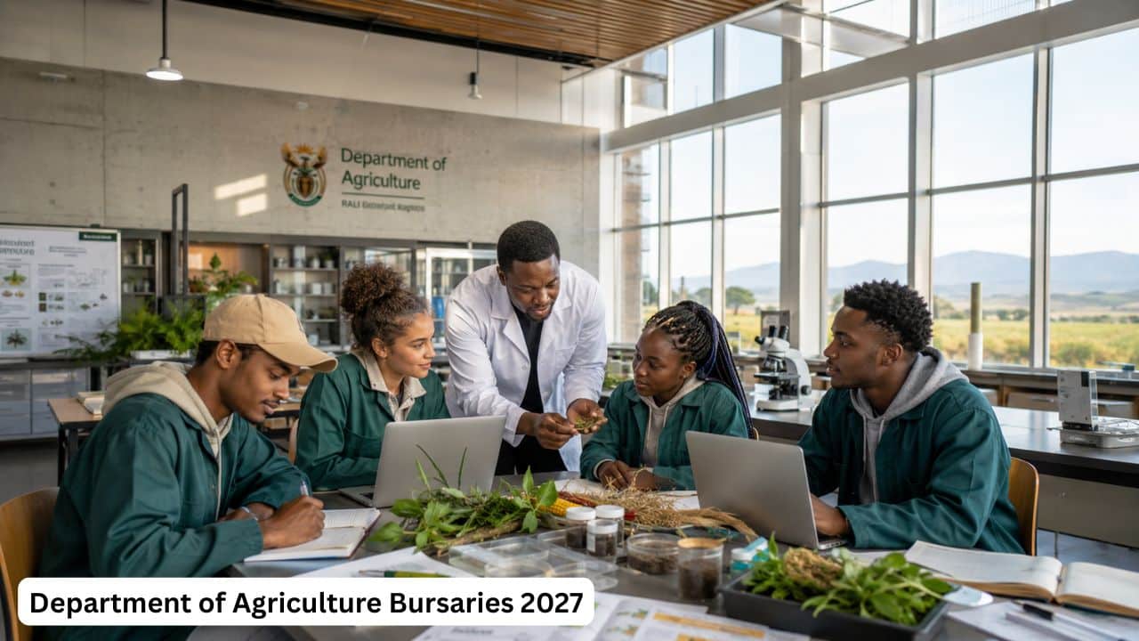 South African agriculture students preparing for Department of Agriculture bursary-funded studies