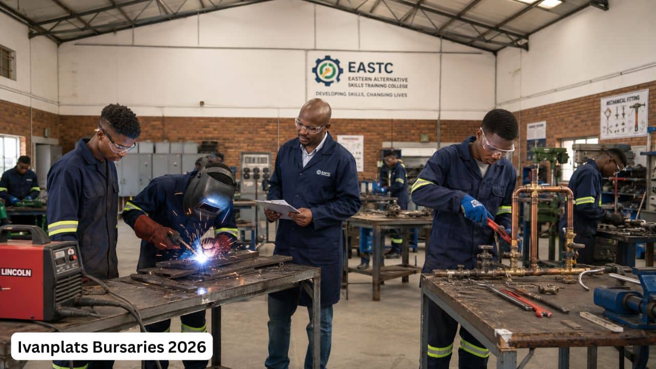 Young South African apprentices receiving engineering trade training through EASTC