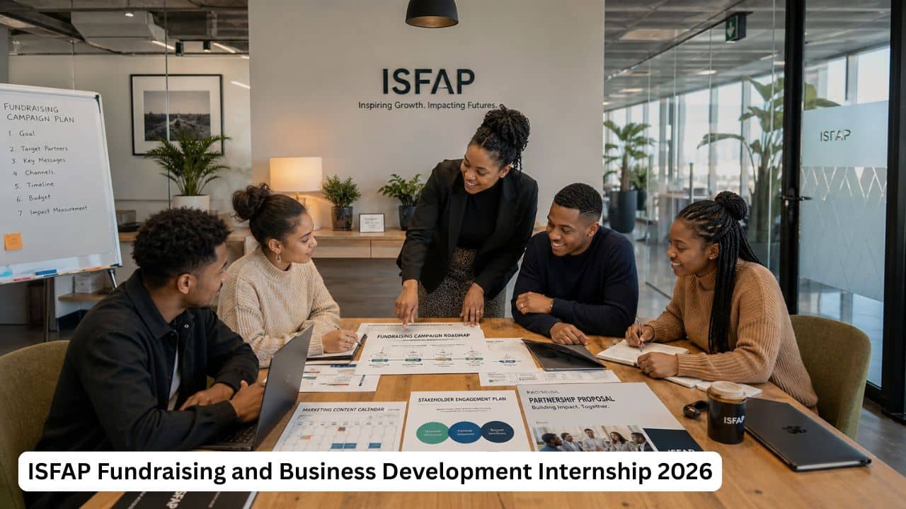 Young South African interns gaining fundraising, marketing and business development experience through the ISFAP internship programme.