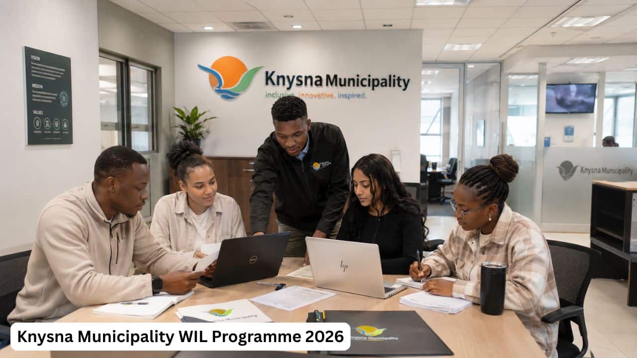 Young South African TVET students gaining work integrated learning experience at Knysna Municipality