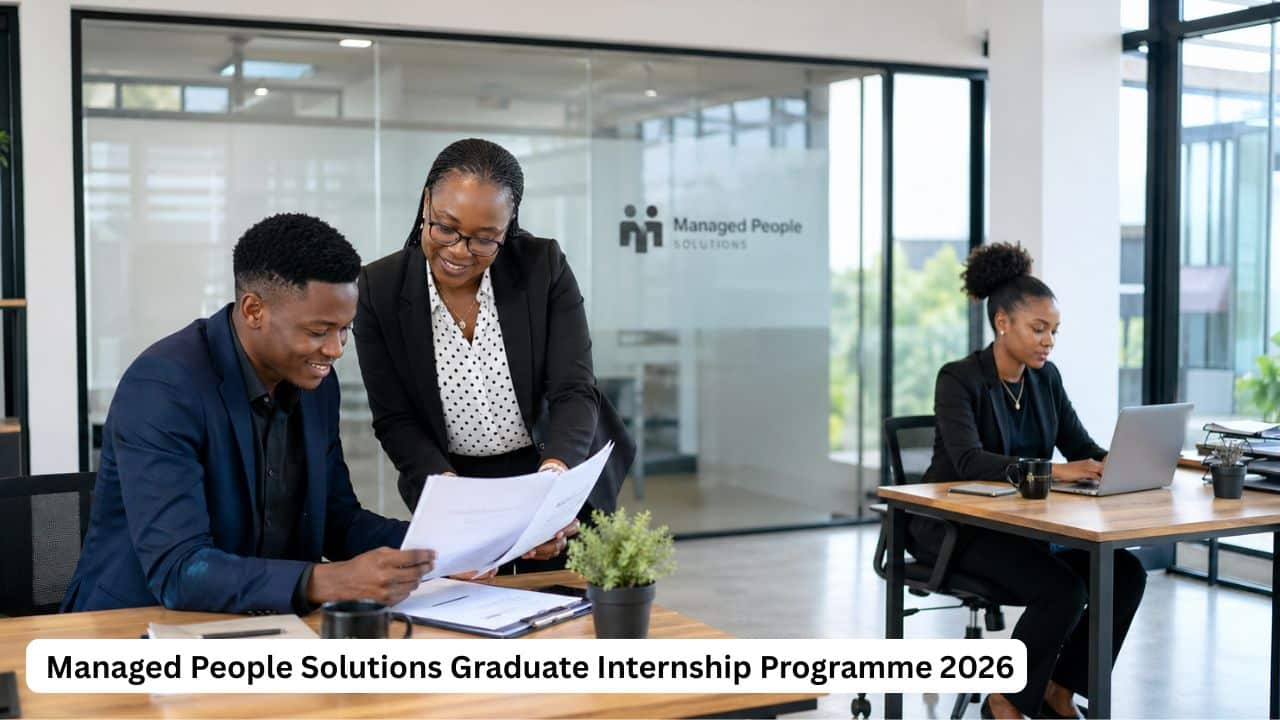 Young South African graduates gaining workplace experience during a graduate internship programme.