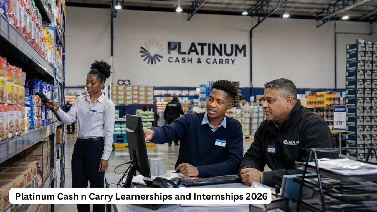 Young South African learners and interns gaining retail and wholesale workplace experience at Platinum Cash n Carry