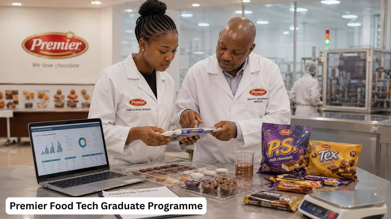 Young South African Food Science graduate gaining Quality Control experience through Premier.