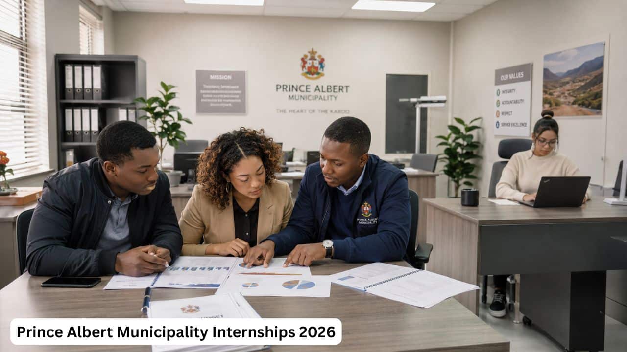 Young South African graduates taking part in municipal finance and communications internships