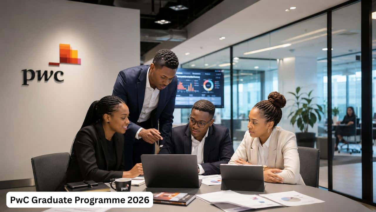 Young graduates receiving professional workplace training during the PwC Graduate Programme.