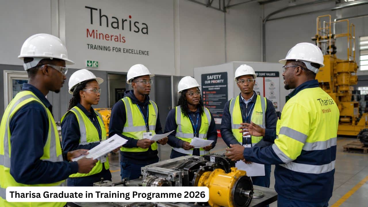 Young South African graduates attending a mining industry training induction at a professional facility.