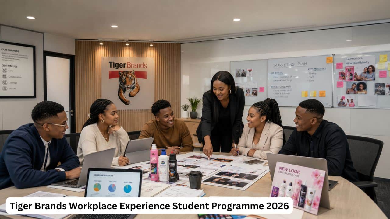 Young South African marketing graduates gaining workplace experience at Tiger Brands