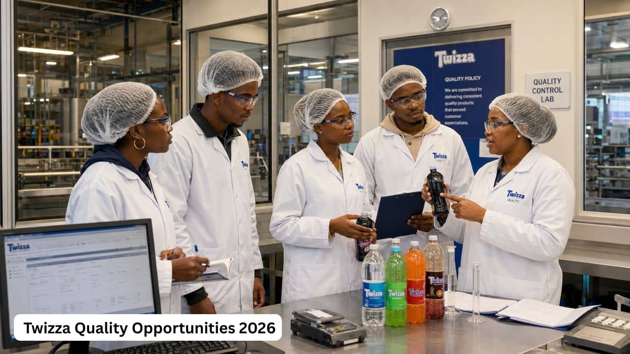 Young South African Food Technology students gaining quality control experience for the Twizza Quality Opportunities 2026