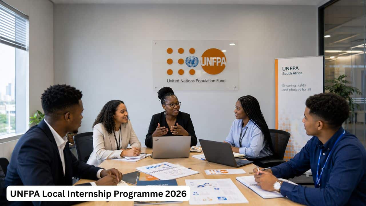 Young South African interns participating in UNFPA programme and operations training