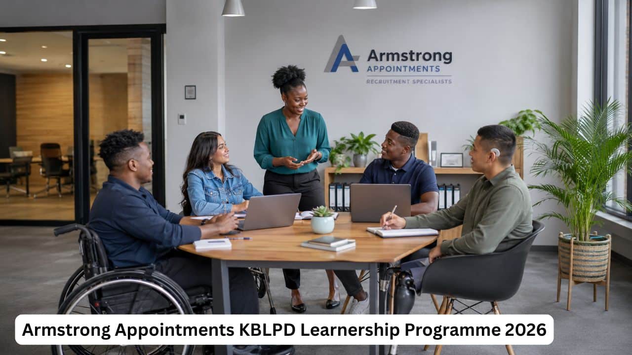 South African learners living with disabilities participating in a workplace learnership programme.